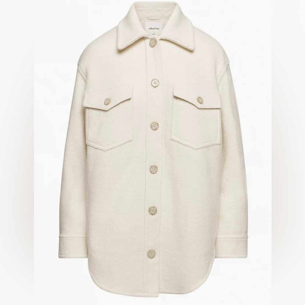 Wilfred Cream Teddy Jacket Shacket